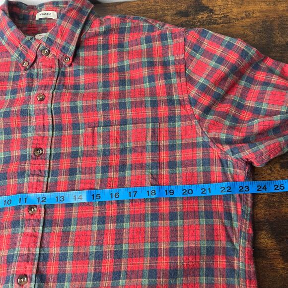 J.Crew Brushed Twill Classic Fit Button Down Shirt Holiday Plaid Men L Cabincore - Picture 10 of 12